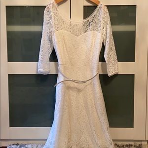 White lace dress- brand new with tags